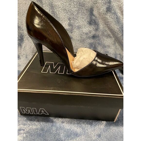 MIA Women's Black Pointy Toe Stiletto Pumps Heels Size 6-10 Formal - Picture 4 of 8